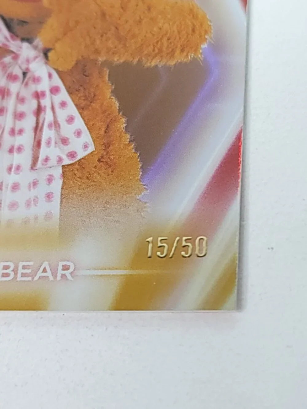 Fozzie Bear Topps 2026 Disney Neon Gold Holo Parallel Limited 15/50 - Picture 2 of 4